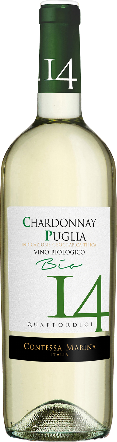 Bio-Chardonnay Puglia IGT 14 Contessa Marina Apulien Italien Weißwein trocken