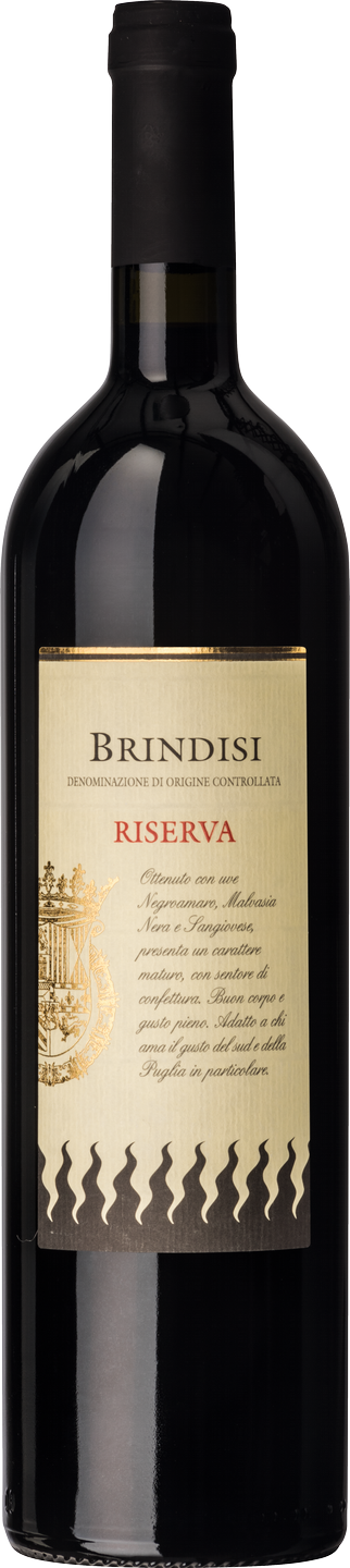 Brindisi Riserva DOC Fiamme Nere Apulien Rotwein trocken