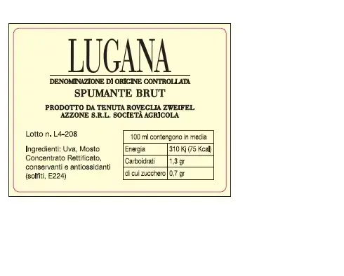 Lugana DOC Spumante Brut Roveglia Lombardei Schaumwein Roveglia Schaumwein trocken