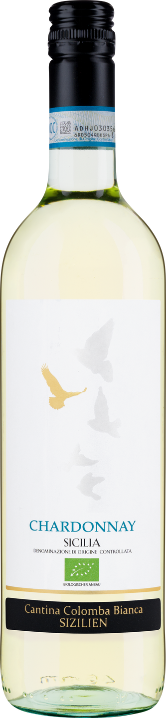 Bio-Chardonnay Sicilia DOC Colomba Bianca Sizilien Weißwein trocken