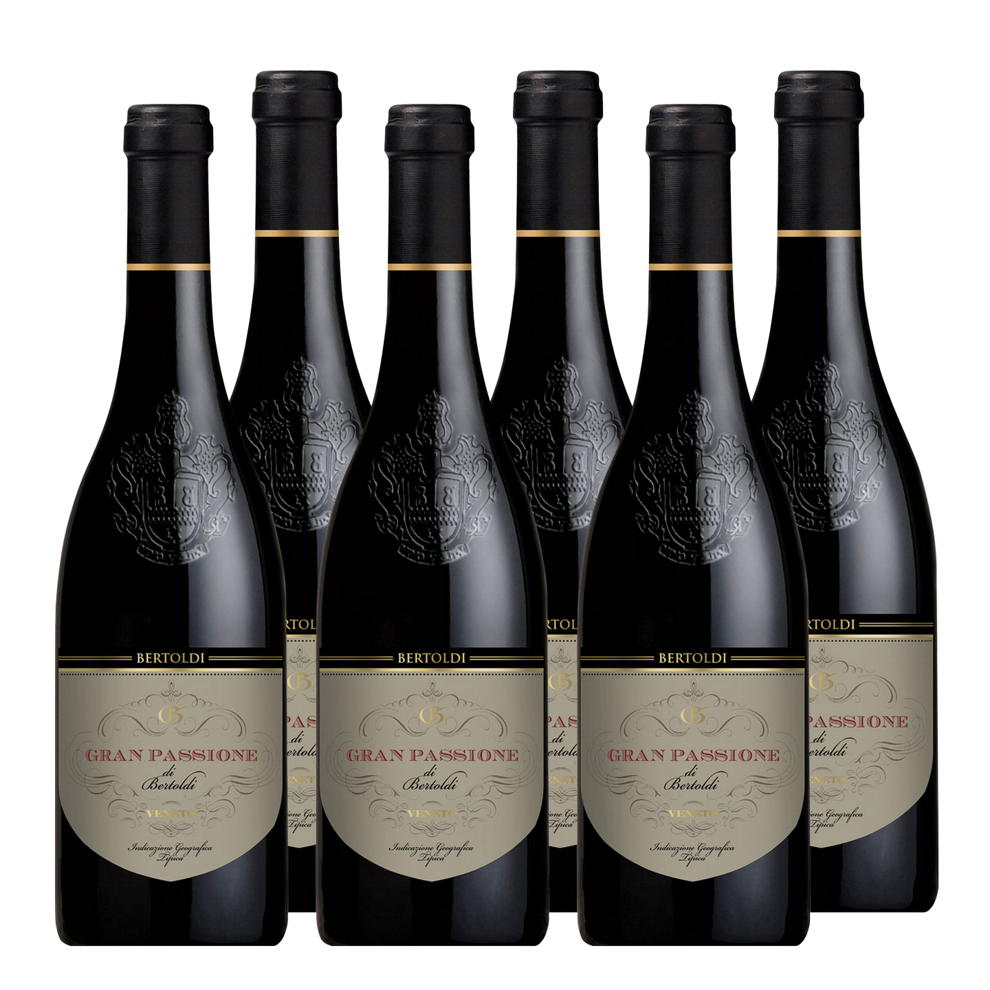 Gran Passione di Bertoldi Rosso Veneto IGT Venetien Rotwein trocken (6 x 0,75 l)