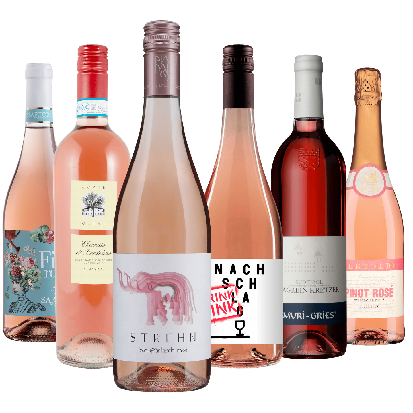 Weinpaket „Drink Pink" – Roséwein Vielfalt zum Probieren & Verschenken