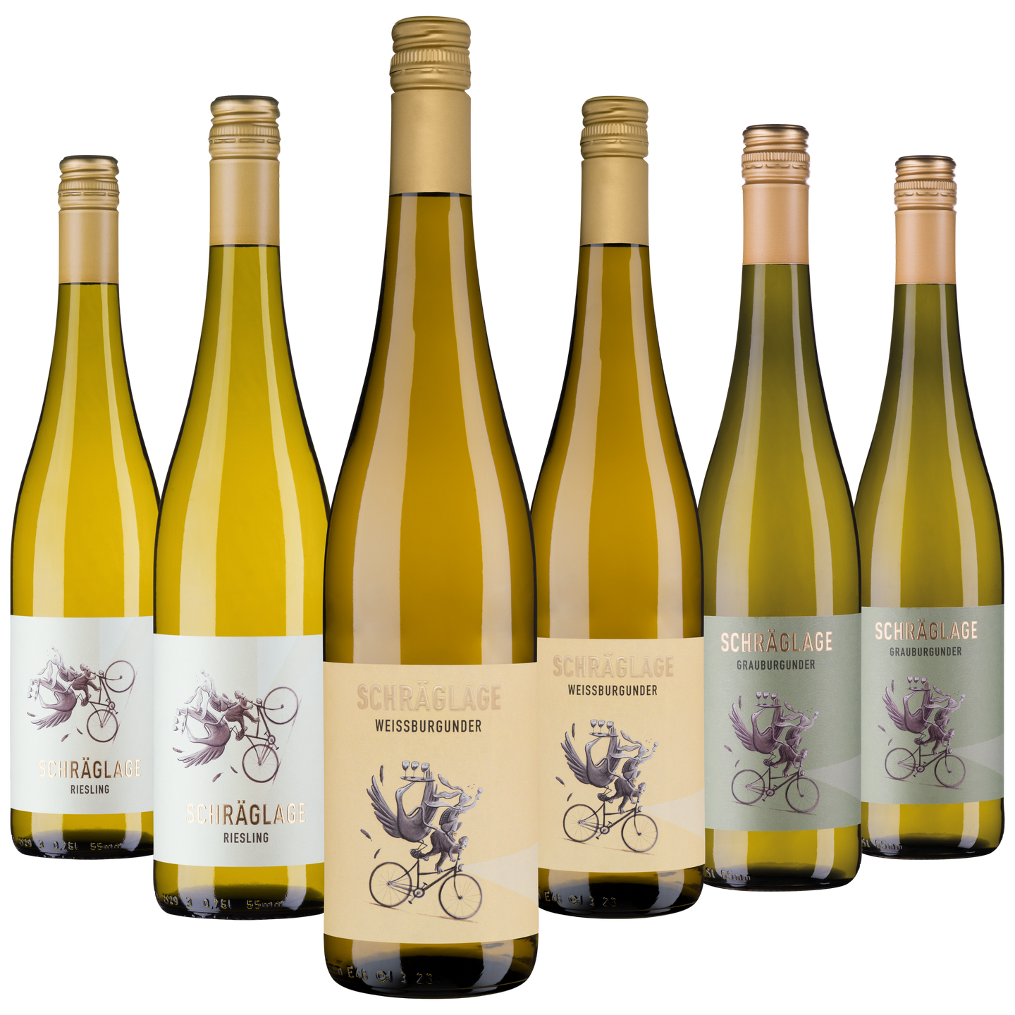 Weinpaket „Schräglage – Unsere Lieblings-Weißweine" – Riesling, Weißburgunder & Grauburgunder