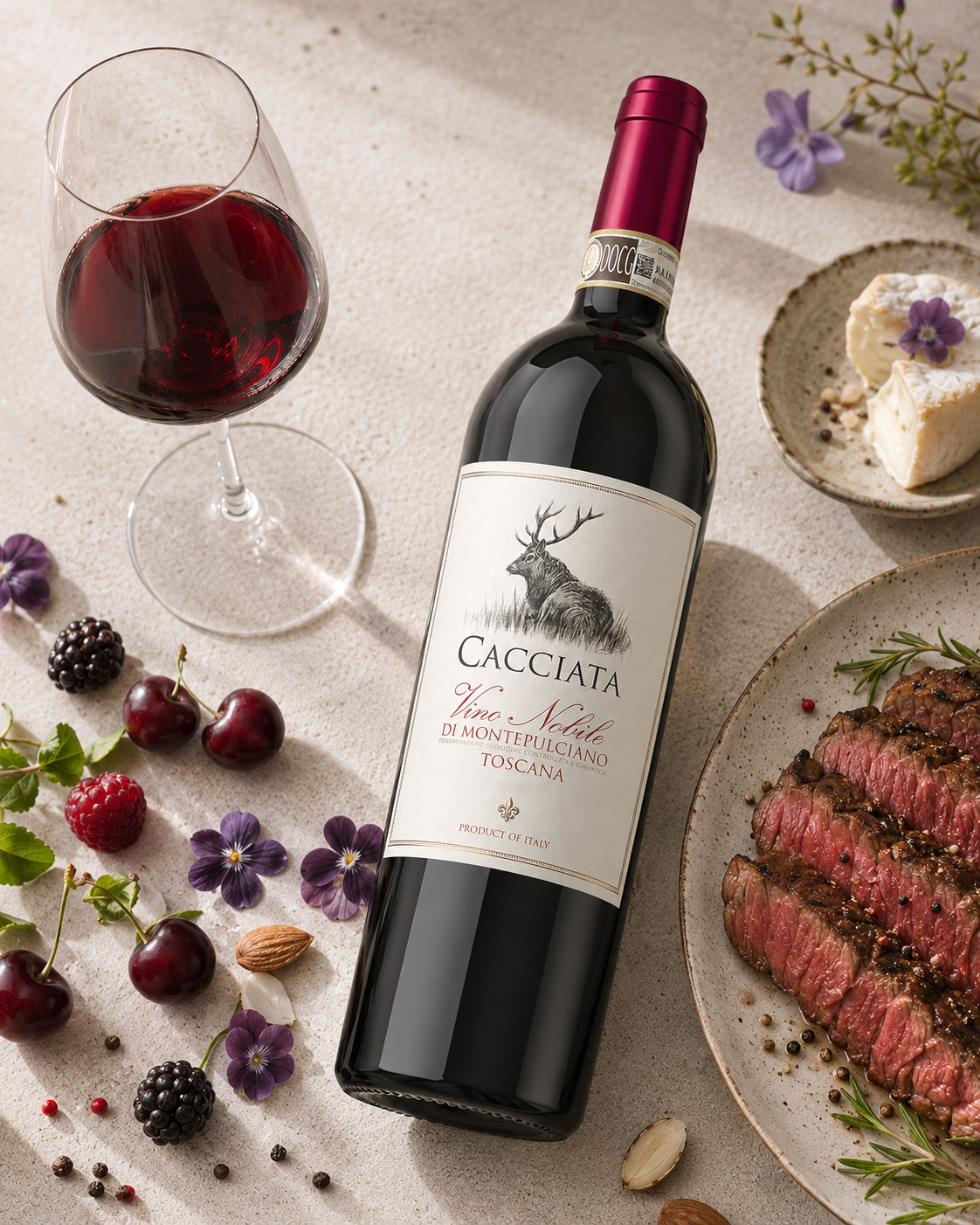 Vino Nobile di Montepulciano DOCG Cacciata Castellani Toskana Rotwein trocken