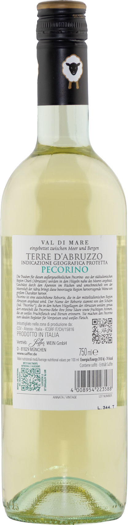 Pecorino Terre d´Abruzzo IGT Spinelli Val di Mare Abruzzen Weißwein trocken