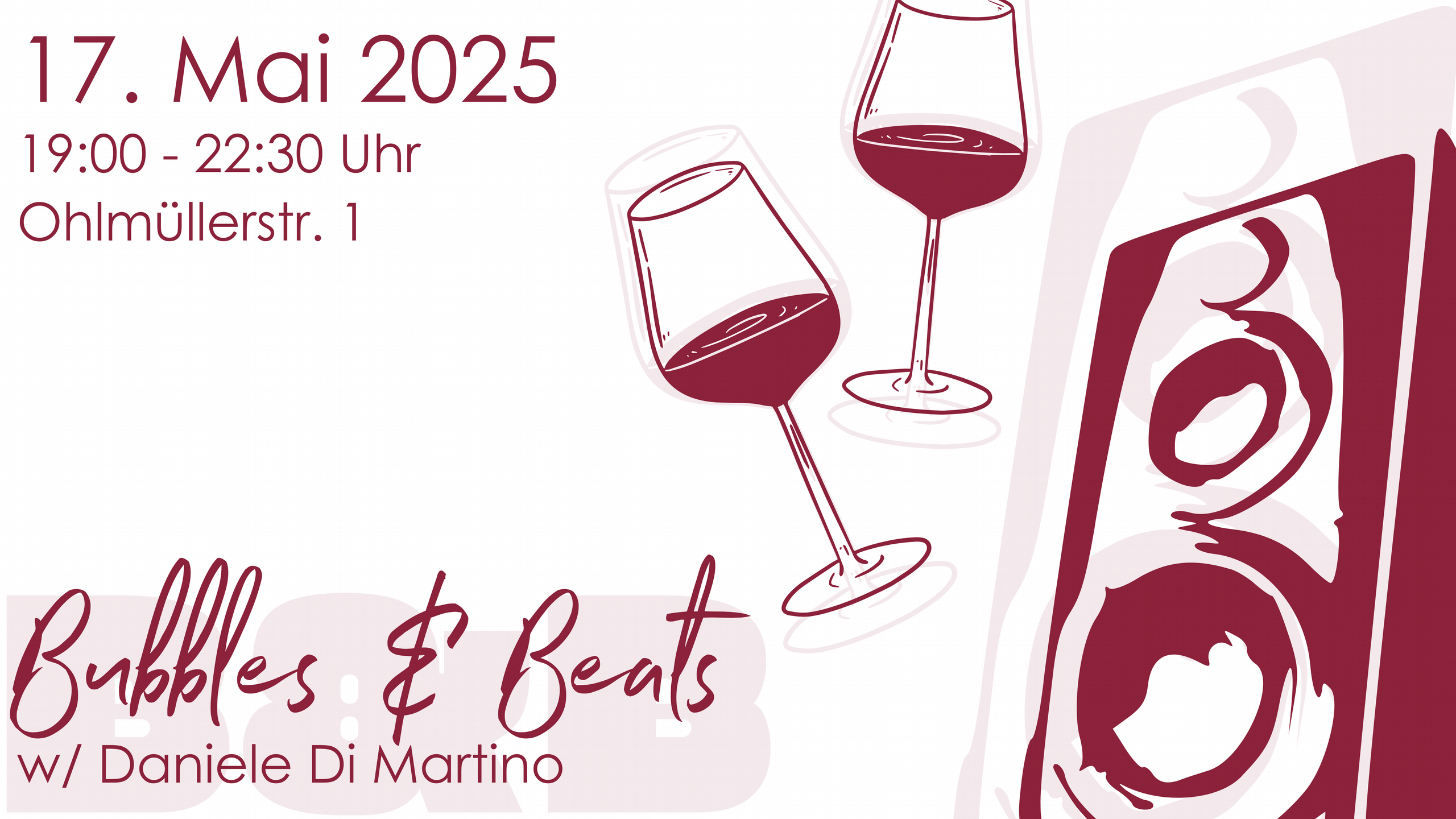 Ticket | BUBBLES & BEATS w/ Daniele di Martino | 17. Mai 2025