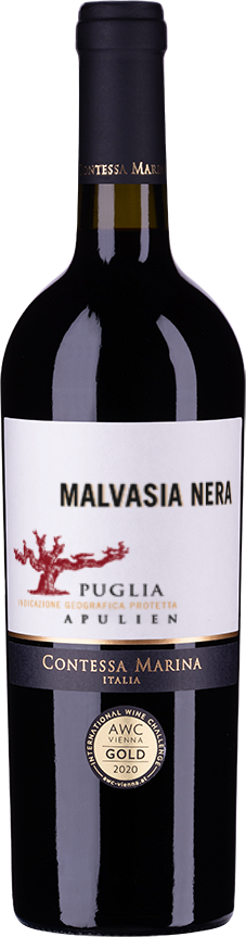 Malvasia Nera Puglia IGP Contessa Marina Apulien Rotwein halbtrocken