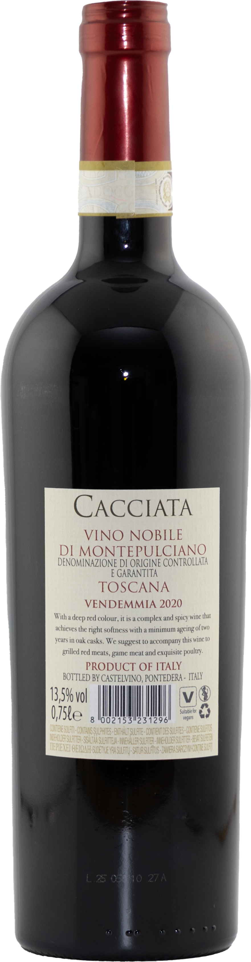 Vino Nobile di Montepulciano DOCG Cacciata Castellani Toskana Rotwein trocken