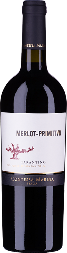 Merlot-Primitivo Tarantino IGT Contessa Marina Apulien Rotwein halbtrocken