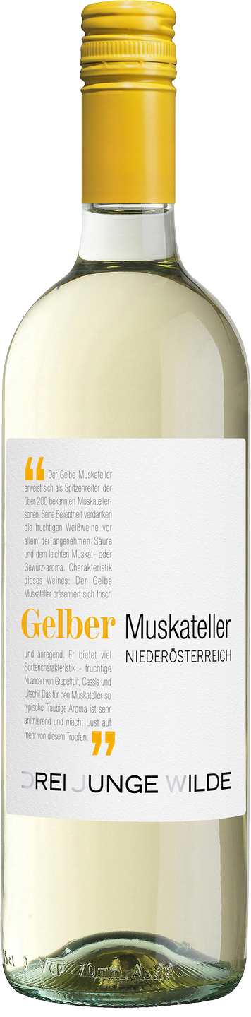 Gelber Muskateller Burgenland QUW Drei Junge Wilde Weißwein trocken