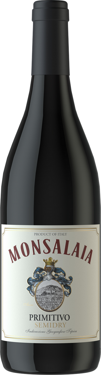 Primitivo Puglia IGT Monsalaia Apulien Rotwein semidry Castellani Rotwein halbtrocken