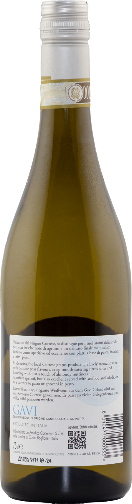 Gavi DOCG La Monetta Araldica Piemont Weißwein trocken