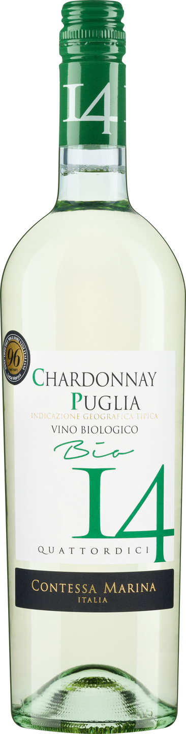 Bio-Chardonnay Puglia IGT "14" Contessa Marina Apulien Italien Weißwein trocken